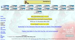 Desktop Screenshot of dandylionrecords.com